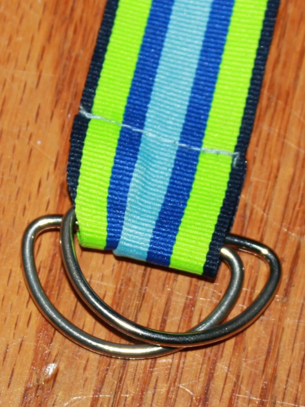Unknown Brand Unisex Striped Fabric Belt